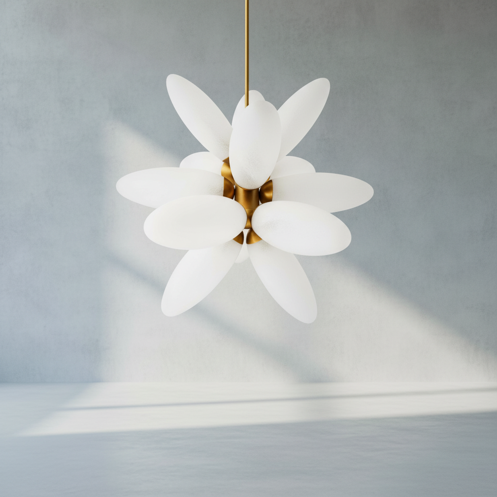 Riviko Stellar Bloom 12-Light Chandelier - Background Shot