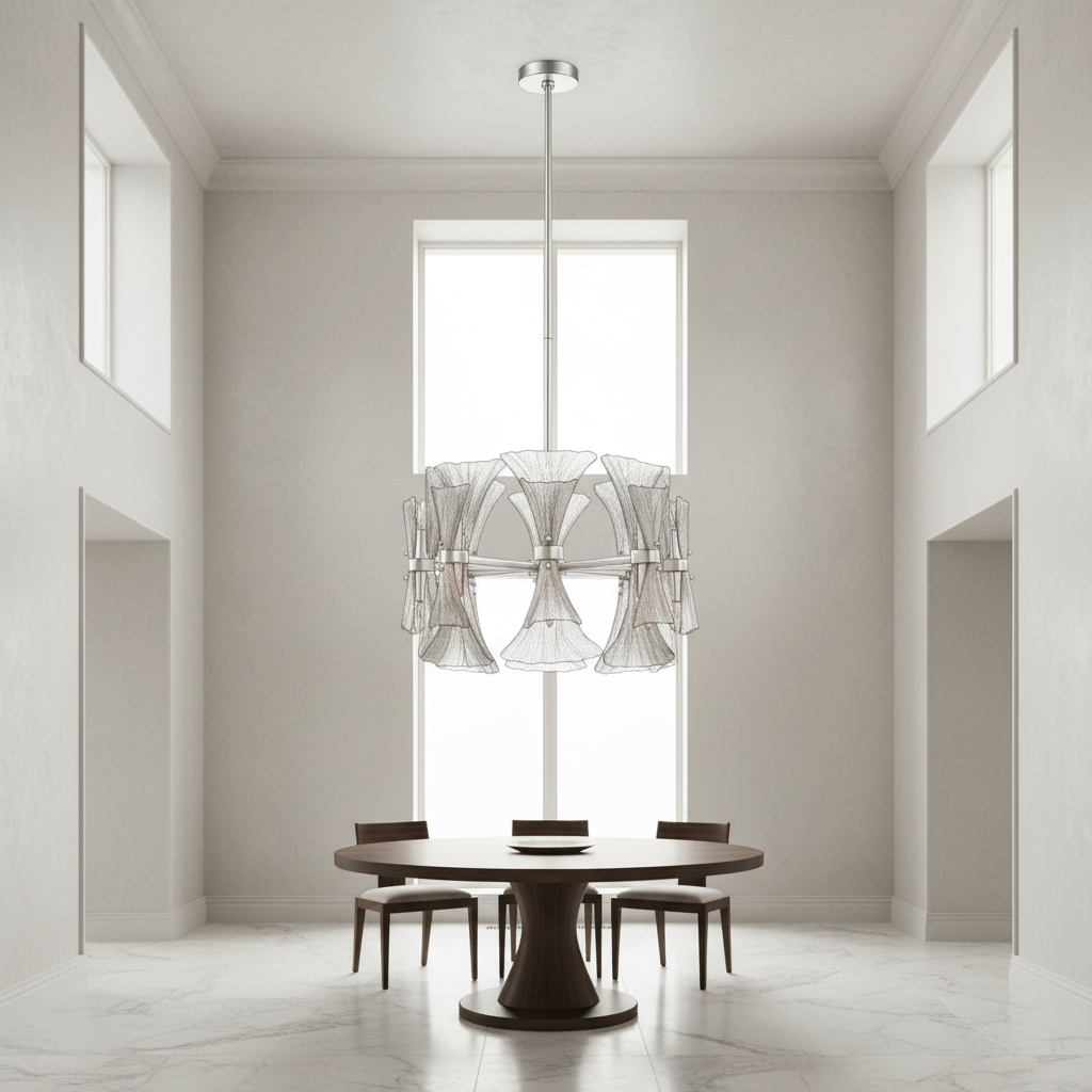 Riviko Ginkgo Bloom 16-Light Chandelier - Background Shot