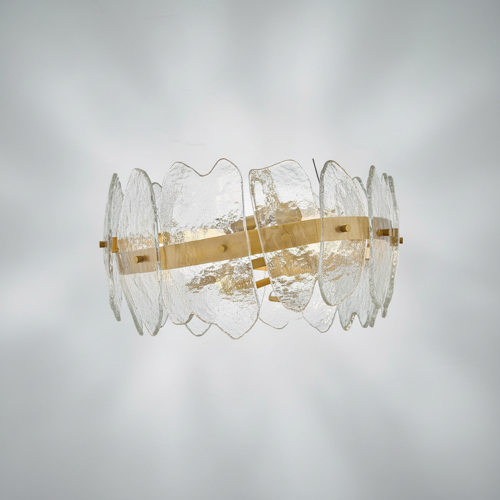 Riviko Lillia 9 - Light Steel Dimmable Chandelier - Studio Shot