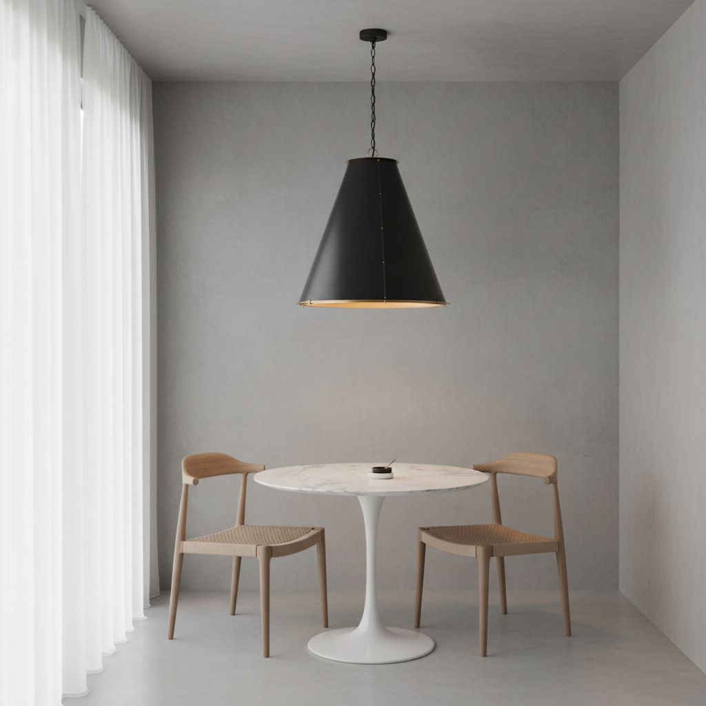 Riviko Aura Cone 3-Light Chandelier - Background Shot