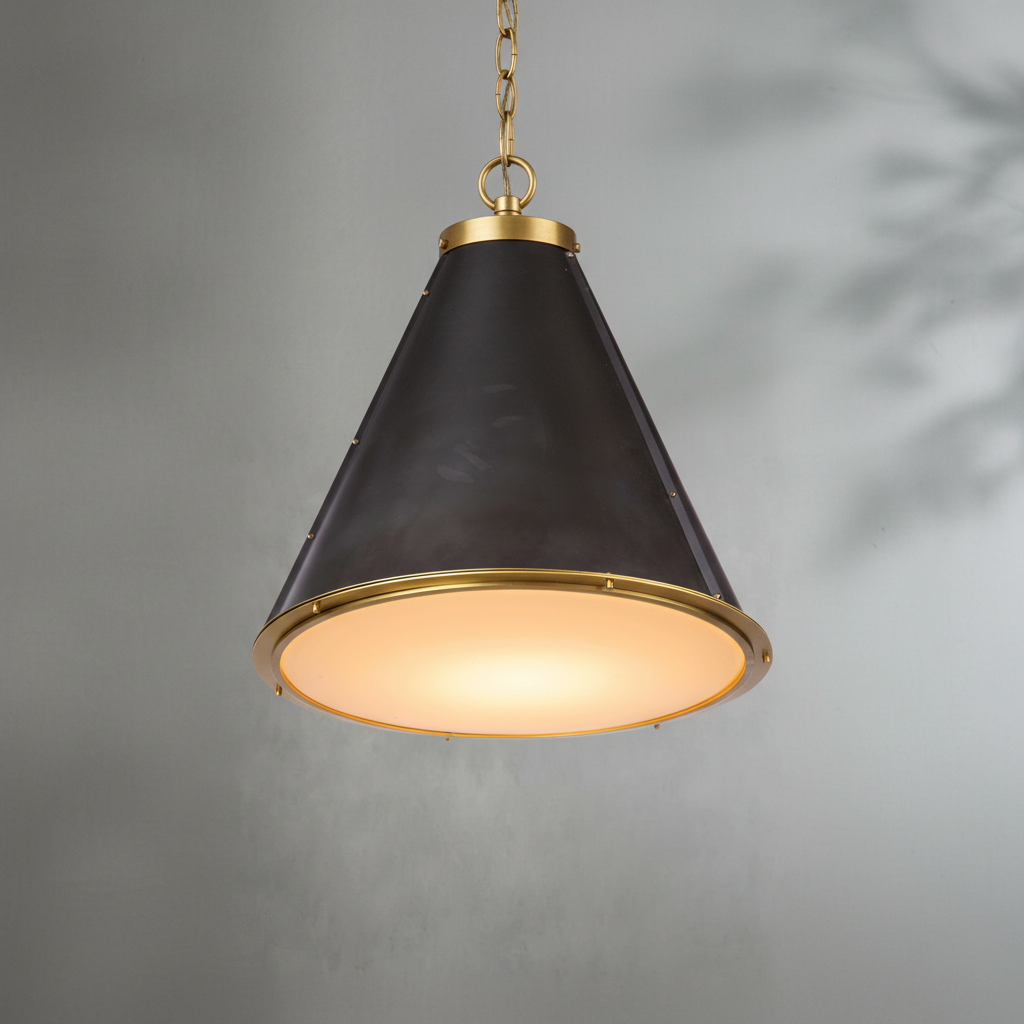 Riviko Aura Cone 3-Light Chandelier - Background Shot