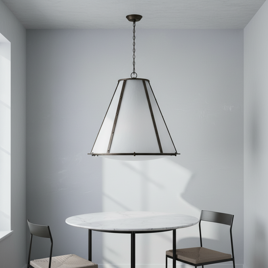 Riviko Aura Cone 3-Light Chandelier - Background Shot