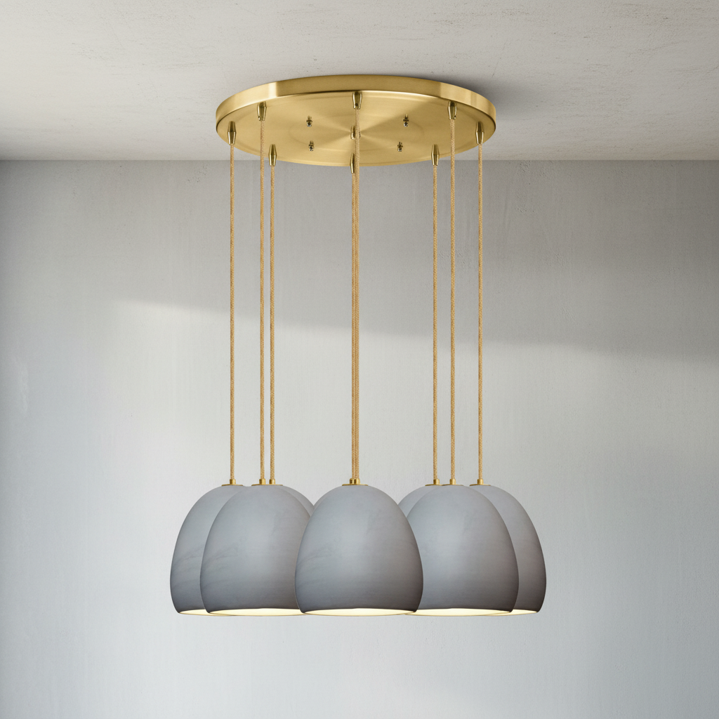 Riviko Veridian Cascade 8-Light Chandelier - Background Shot