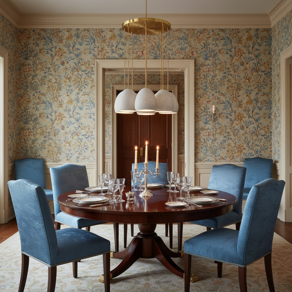 Riviko Veridian Cascade 8-Light Chandelier - formal American dining room