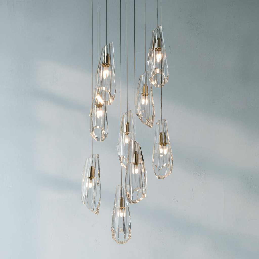 Riviko Radiant Orb Round Chandelier - Background Shot
