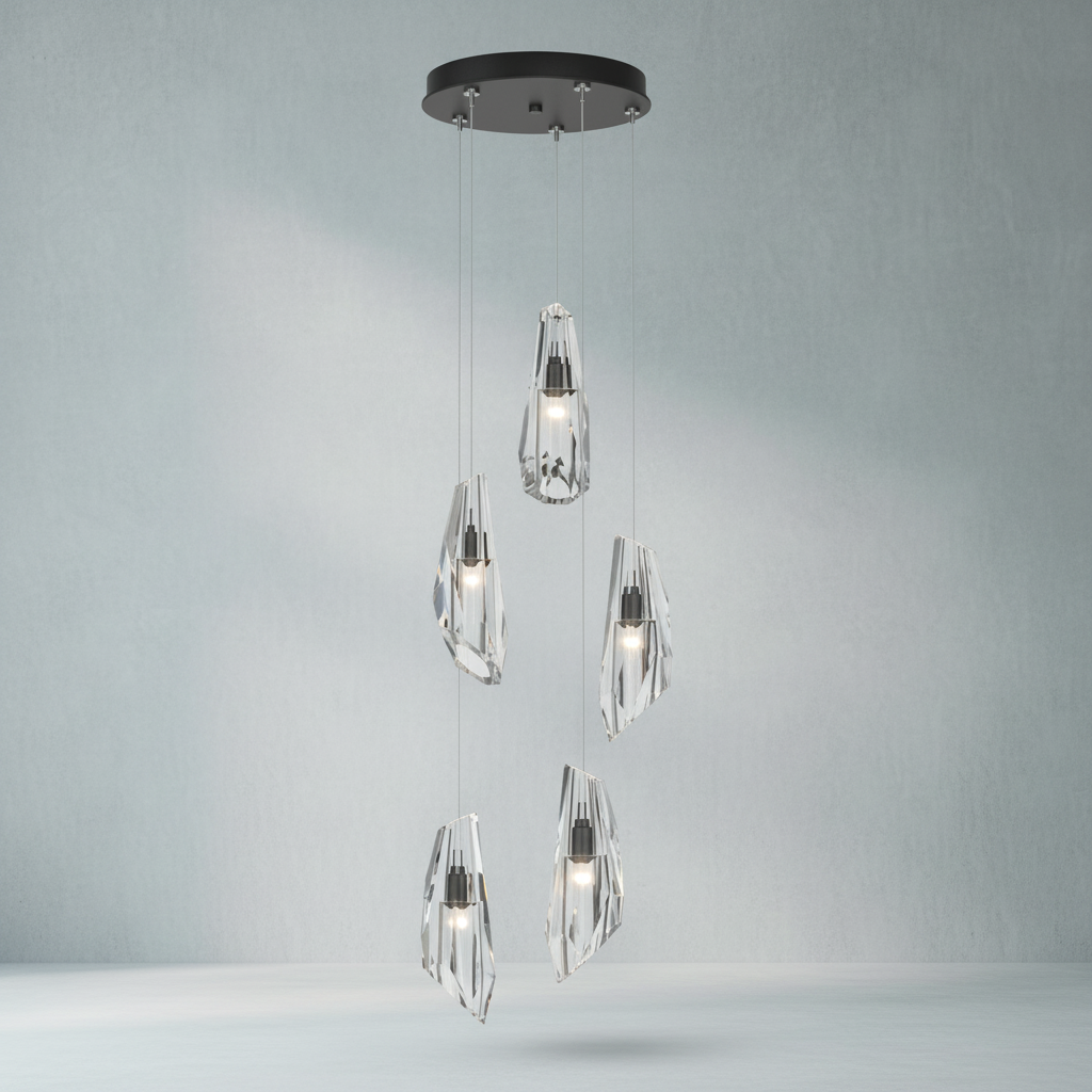 Riviko Radiant Orb Round Chandelier - Background Shot