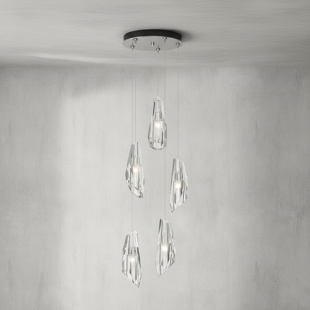 Riviko Radiant Orb Round Chandelier - Background Shot