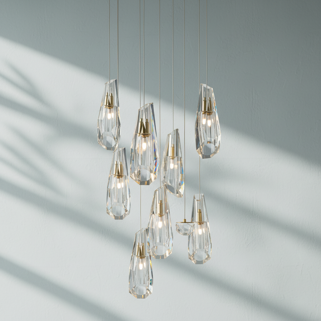 Riviko Radiant Orb Round Chandelier - Background Shot