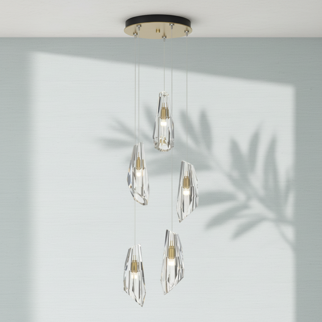 Riviko Radiant Orb Round Chandelier - Background Shot