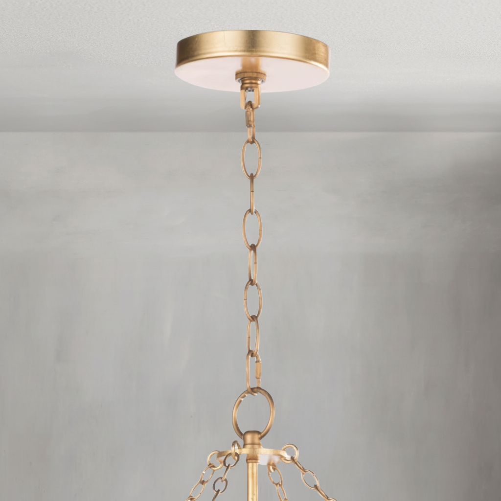 Riviko Gilded Bloom Basin Chandelier - Background Shot