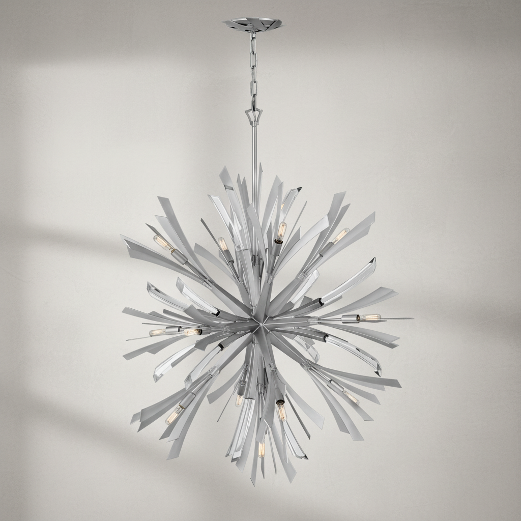 Riviko Celestial Orb 5-Light Chandelier - Background Shot