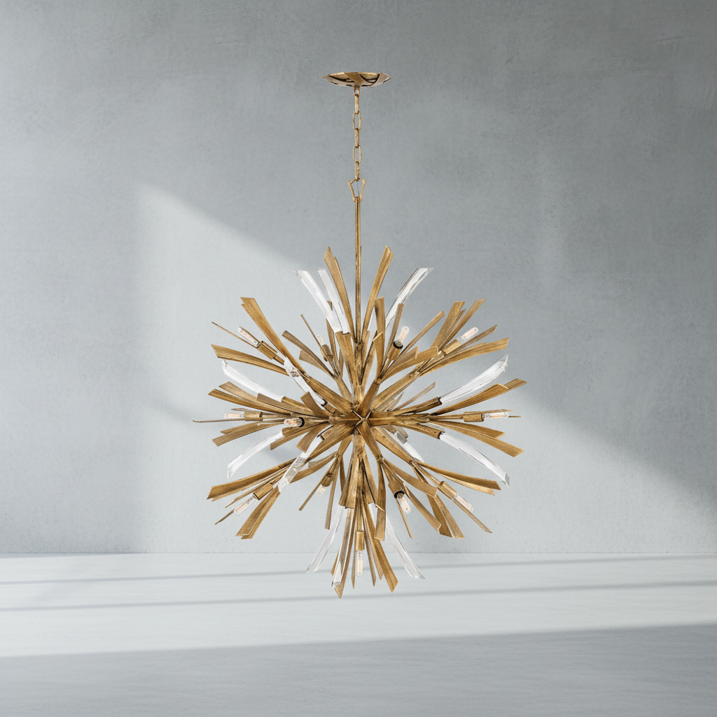 Riviko Celestial Orb 5-Light Chandelier - Background Shot