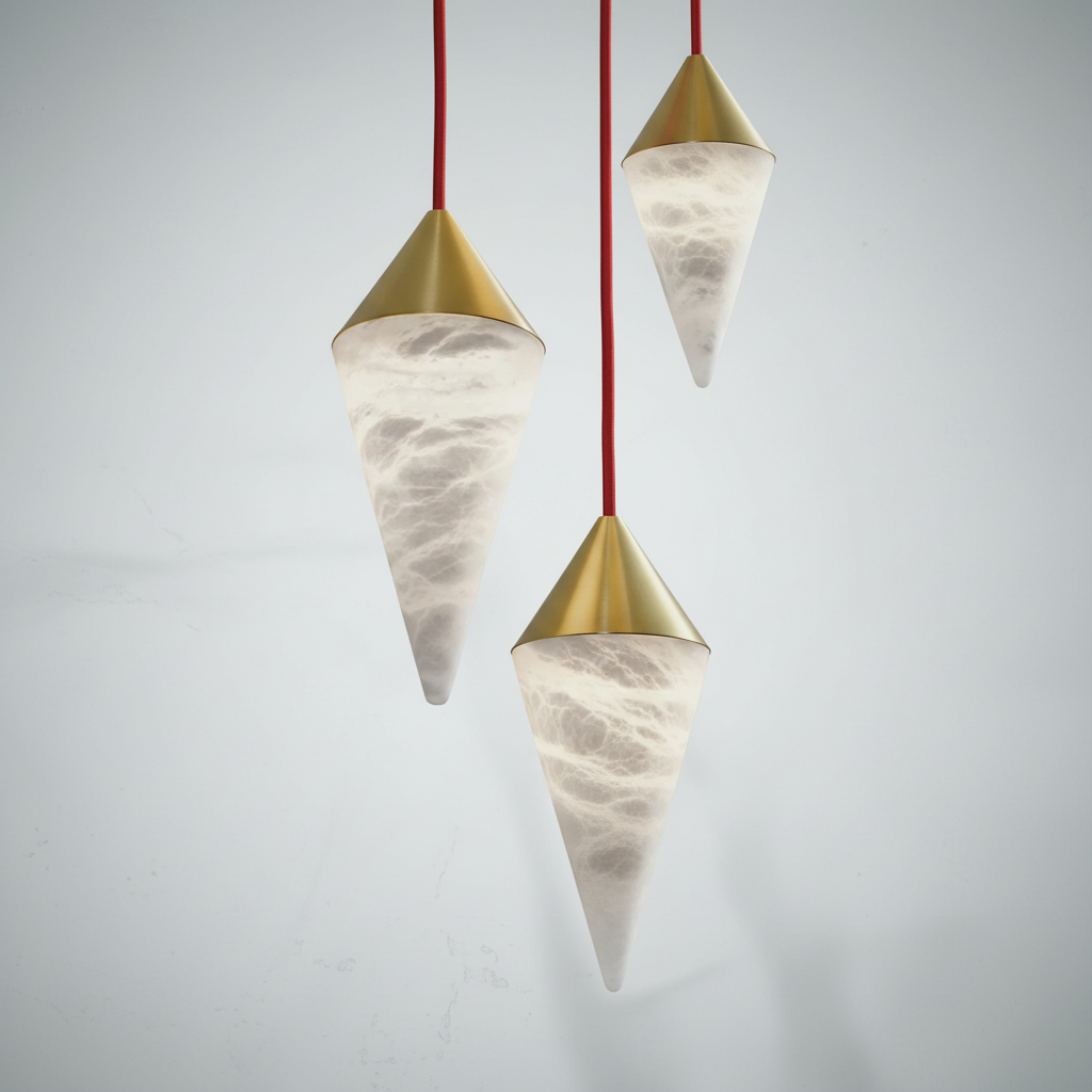 Riviko Alabaster Bloom Chandelier - Background Shot