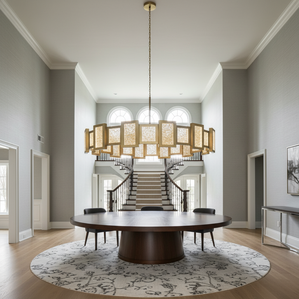 Riviko Radiant Bloom 16-Light LED Chandelier - Background Shot