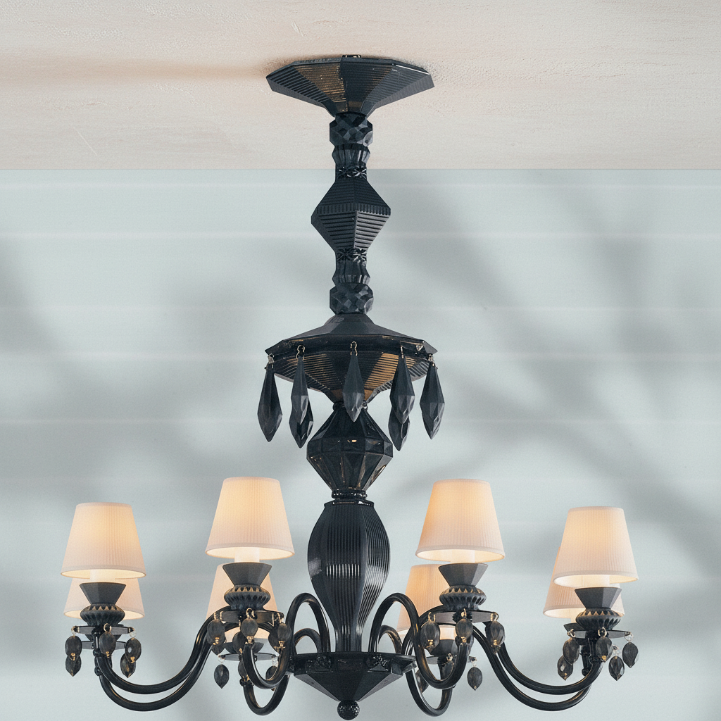 Riviko Midnight Bloom 56-Light Chandelier - Background Shot
