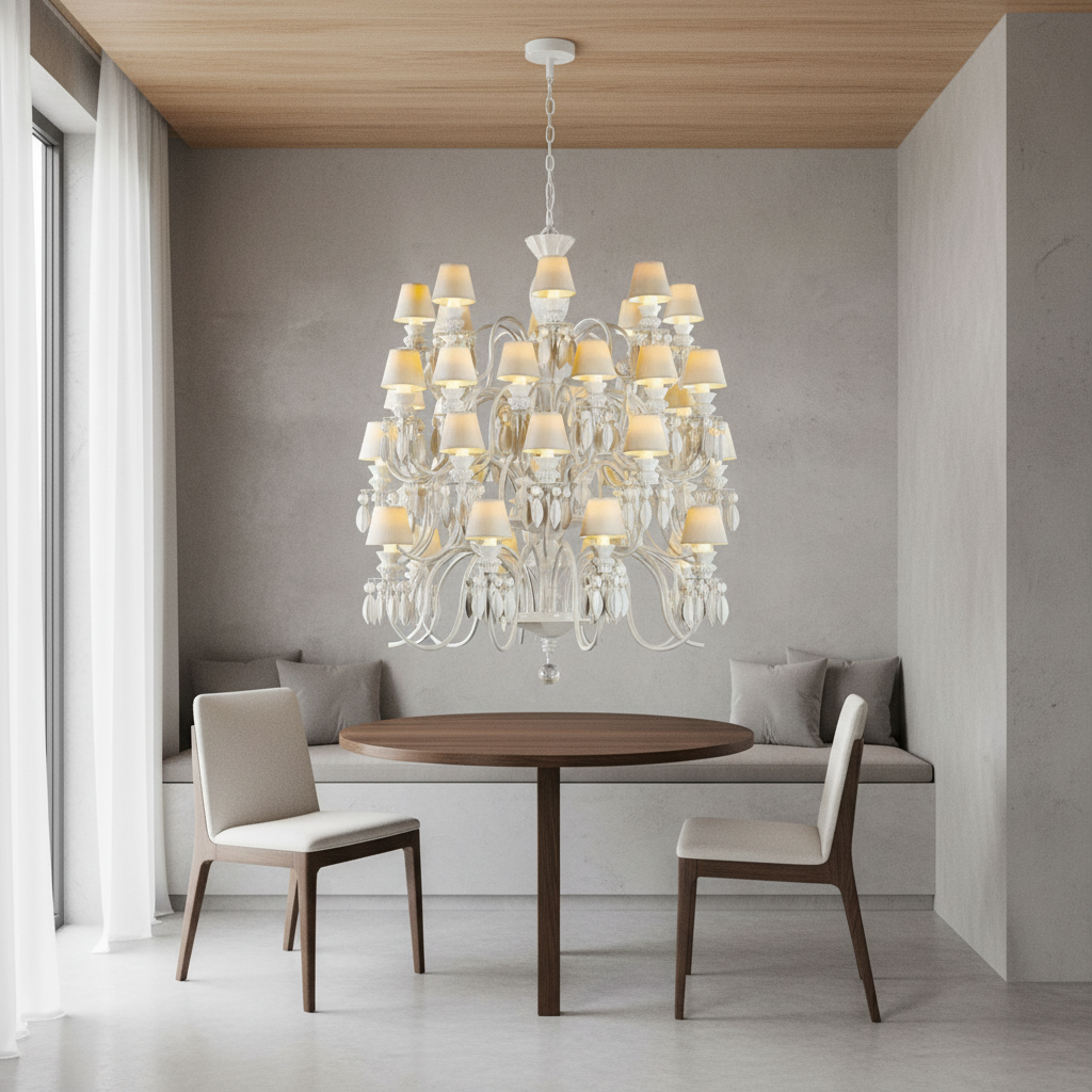 Riviko Midnight Bloom 56-Light Chandelier - Background Shot