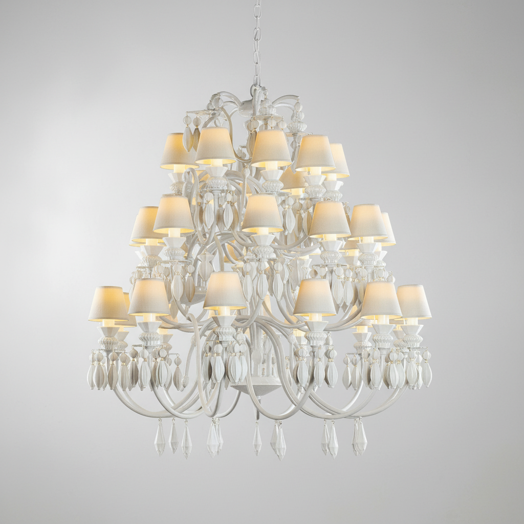 Riviko Midnight Bloom 56-Light Chandelier - Background Shot