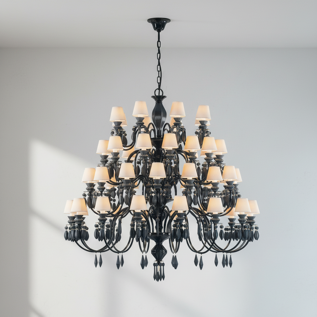 Riviko Midnight Bloom 56-Light Chandelier - Background Shot