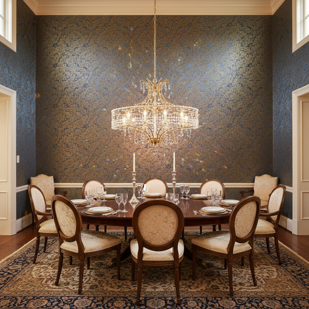 Riviko Radiant Filigree 36" Chandelier - formal American dining room