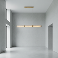 Riviko Luminous Alabaster Linear Chandelier - Background Shot
