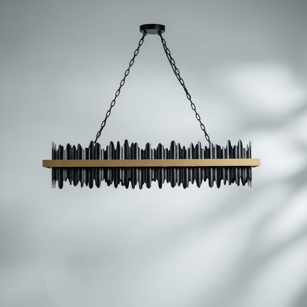 Riviko Aura Linear LED Chandelier - Background Shot