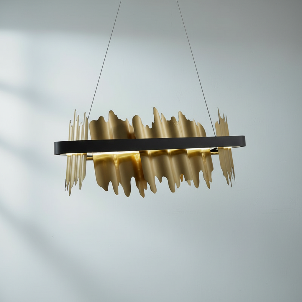 Riviko Modern Hilbert Modern Linear Chandelier - Studio Shot