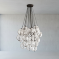Riviko Celeste Orb Glass Chandelier - Background Shot