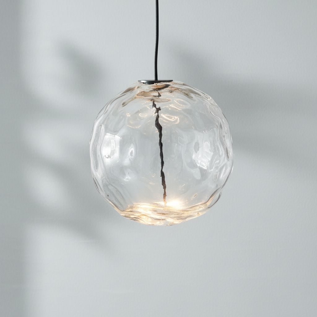 Riviko Celeste Orb Glass Chandelier - Background Shot