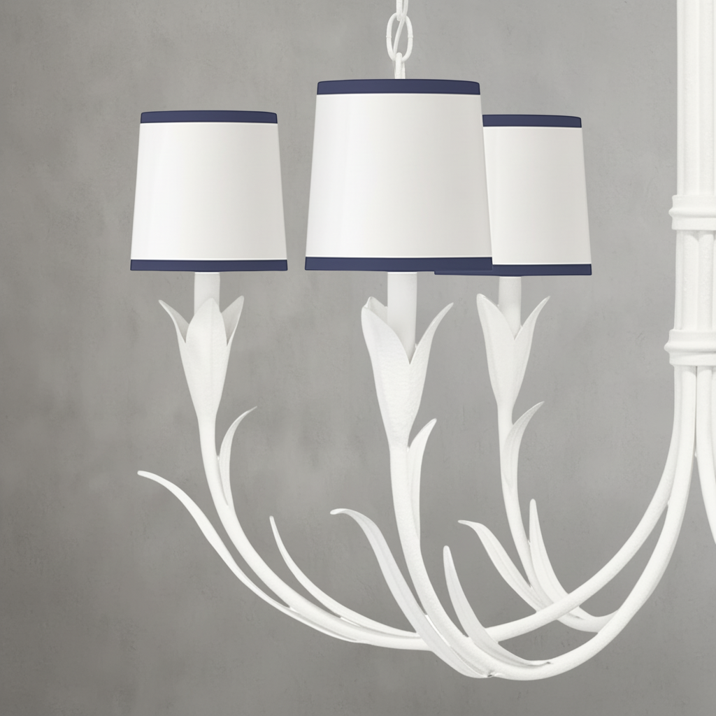 Riviko Veridian Bloom 6-Light Chandelier - Background Shot