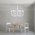 Riviko Veridian Bloom 6-Light Chandelier - Background Shot