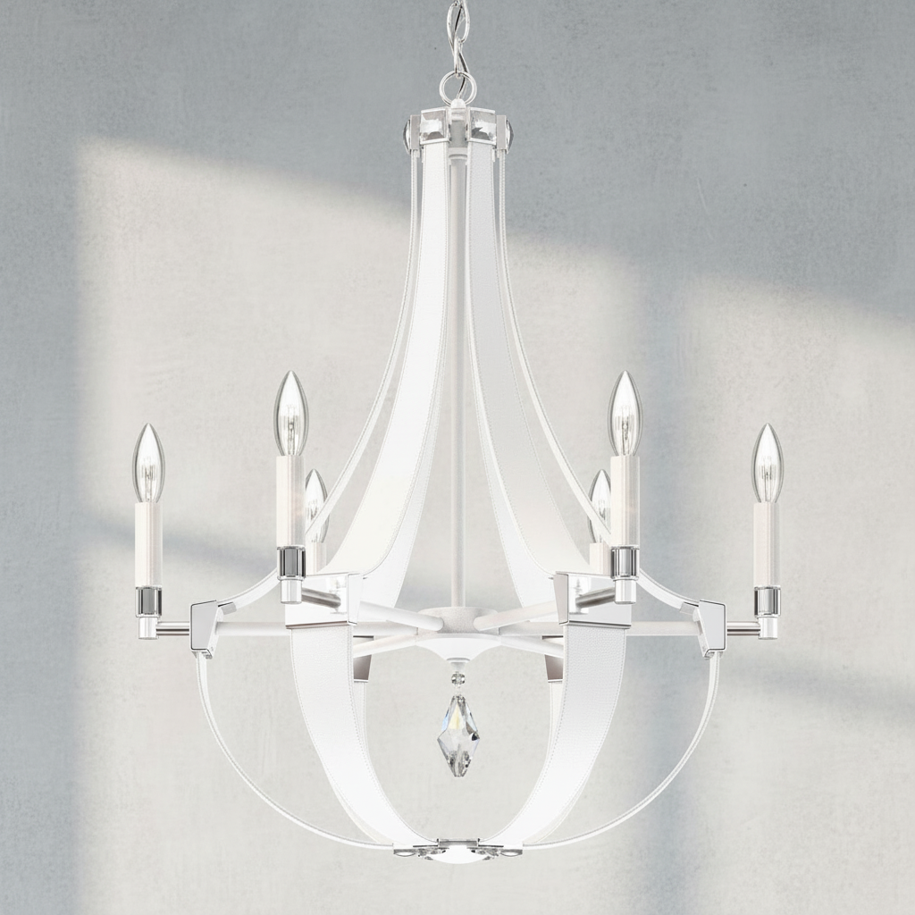 Riviko Appalachian Teardrop 6-Light Chandelier - Background Shot