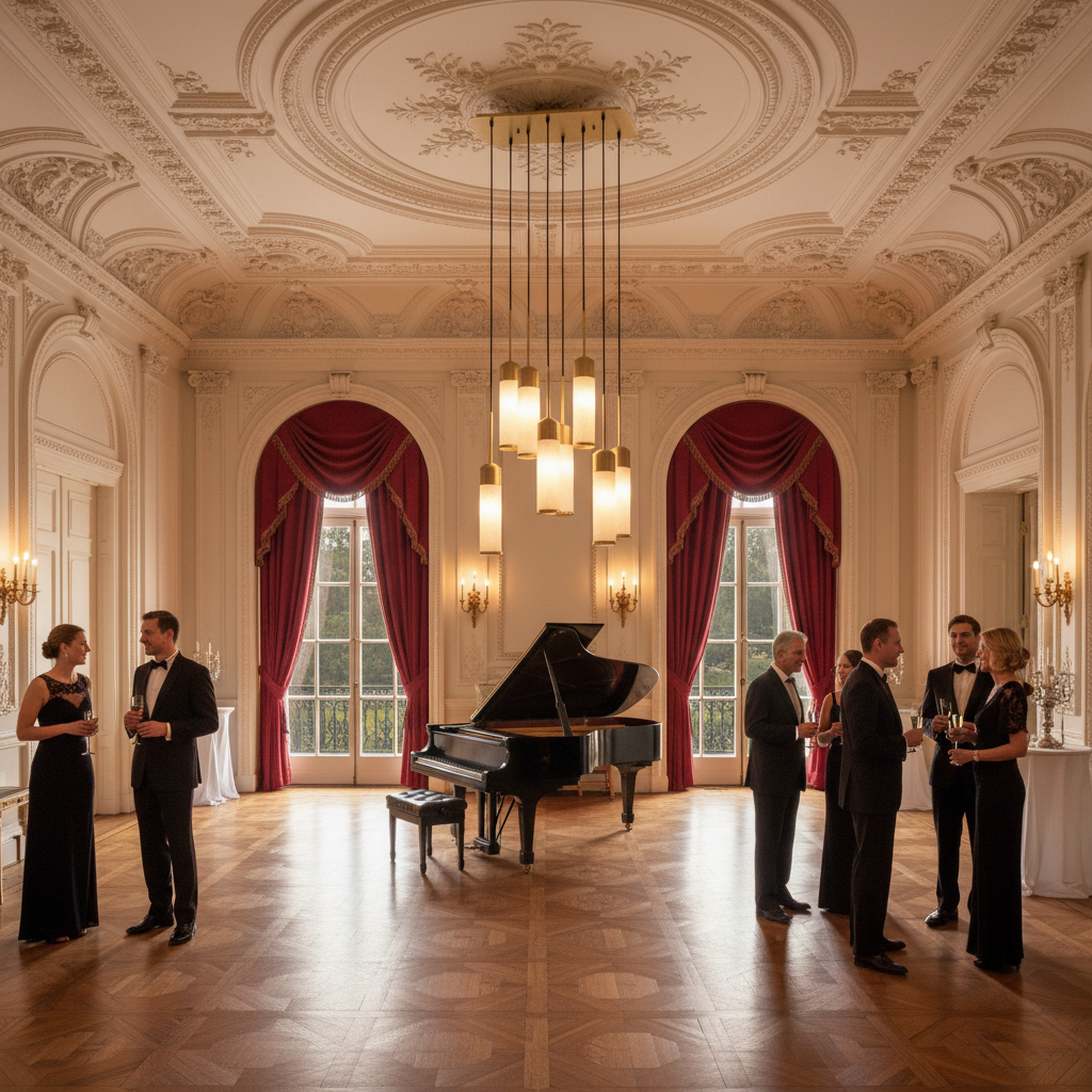 Riviko Alabaster Radiance 8-Light Chandelier - American ballroom or formal entertaining space