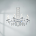 Riviko Siena Short Column Crystal Chandelier 41" - Studio Shot