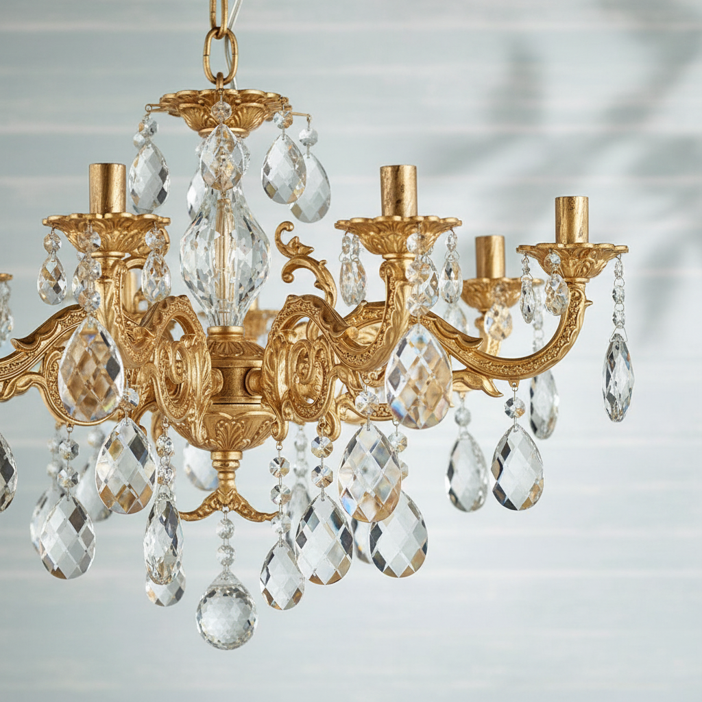Riviko Regal Radiance 12-Light Chandelier - Background Shot