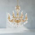 Riviko Regal Radiance 12-Light Chandelier - Background Shot