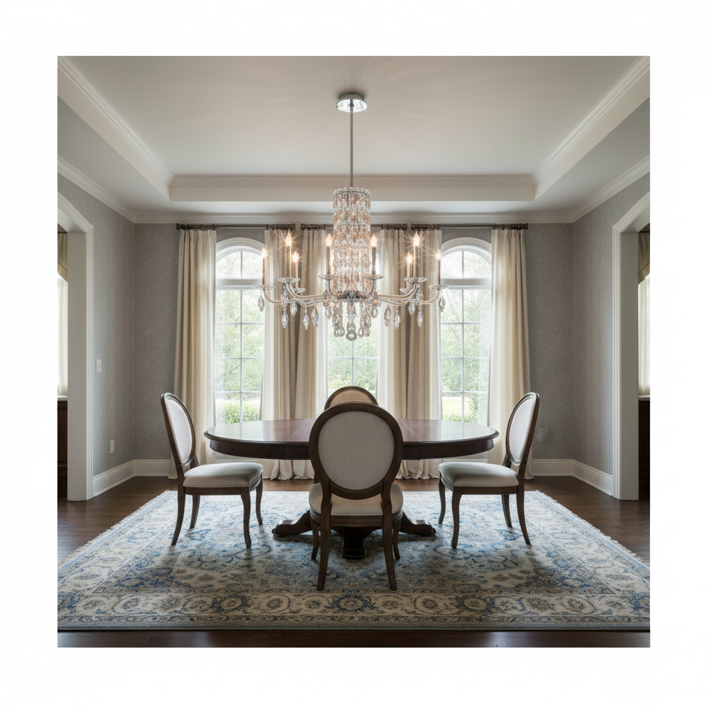 Riviko Grand Lumina 10-Light Chandelier 40" - Background Shot
