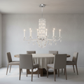 Riviko Grand Lumina 10-Light Chandelier 40" - Background Shot