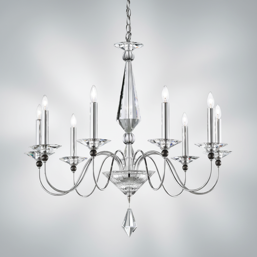 Riviko Jamine Crystal Chandelier 33" - Studio Shot