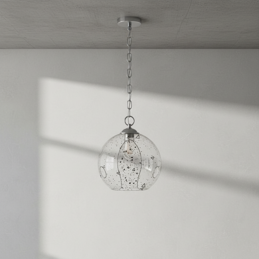 Riviko Celestial Aura Round Crystal Chandelier - Background Shot