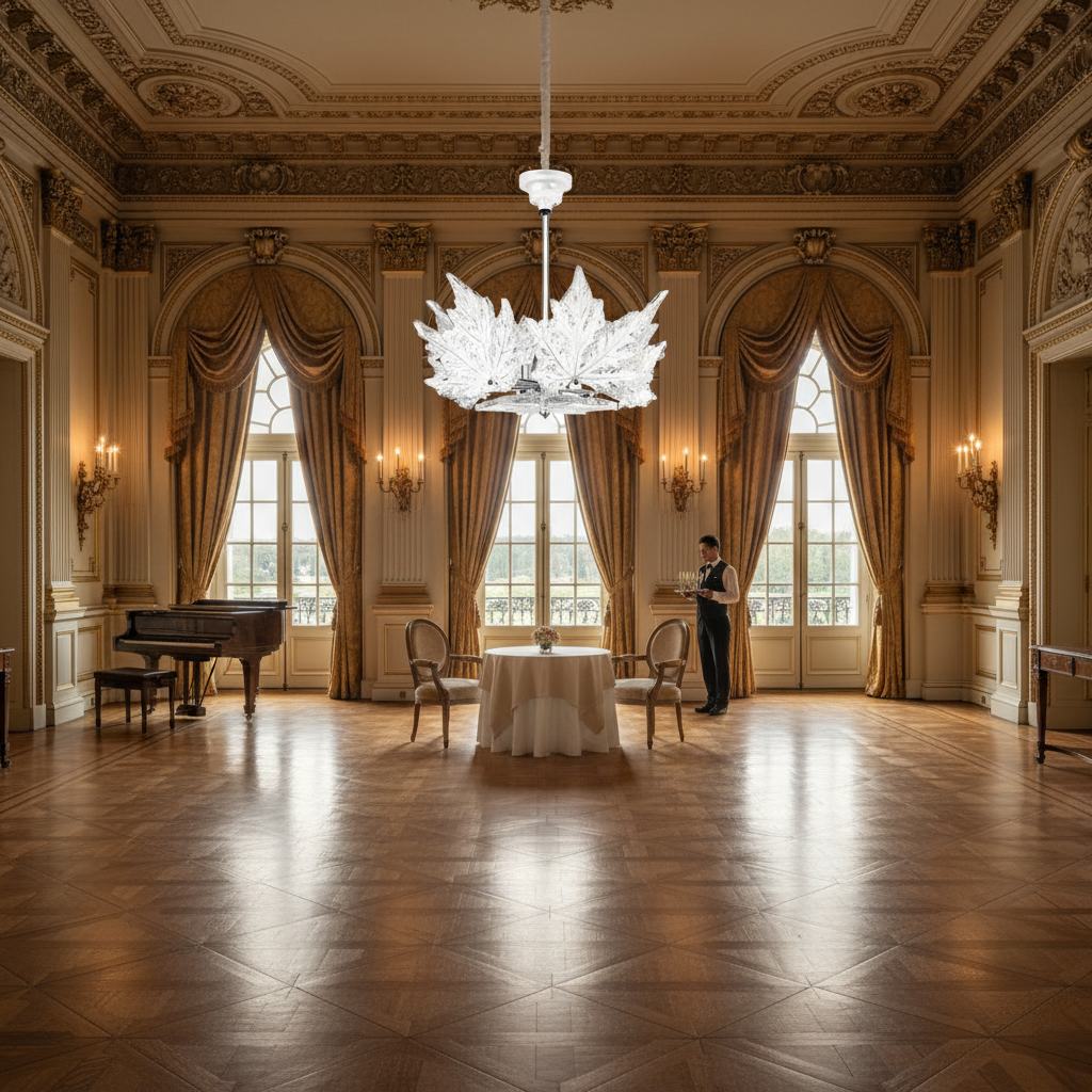 Riviko Verdant Crown Single Layer Chandelier - American ballroom or formal entertaining space