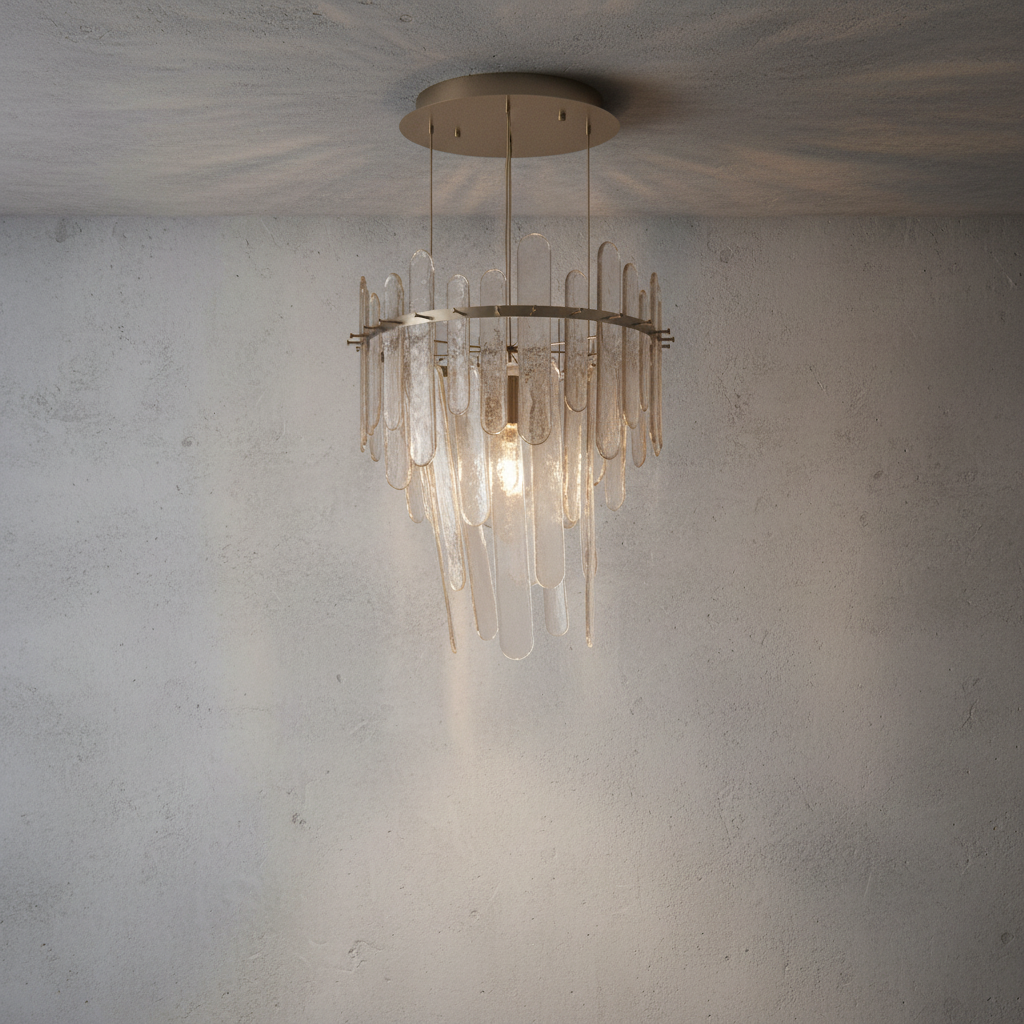 Riviko Veridian Cascade 16-Light Chandelier - Background Shot