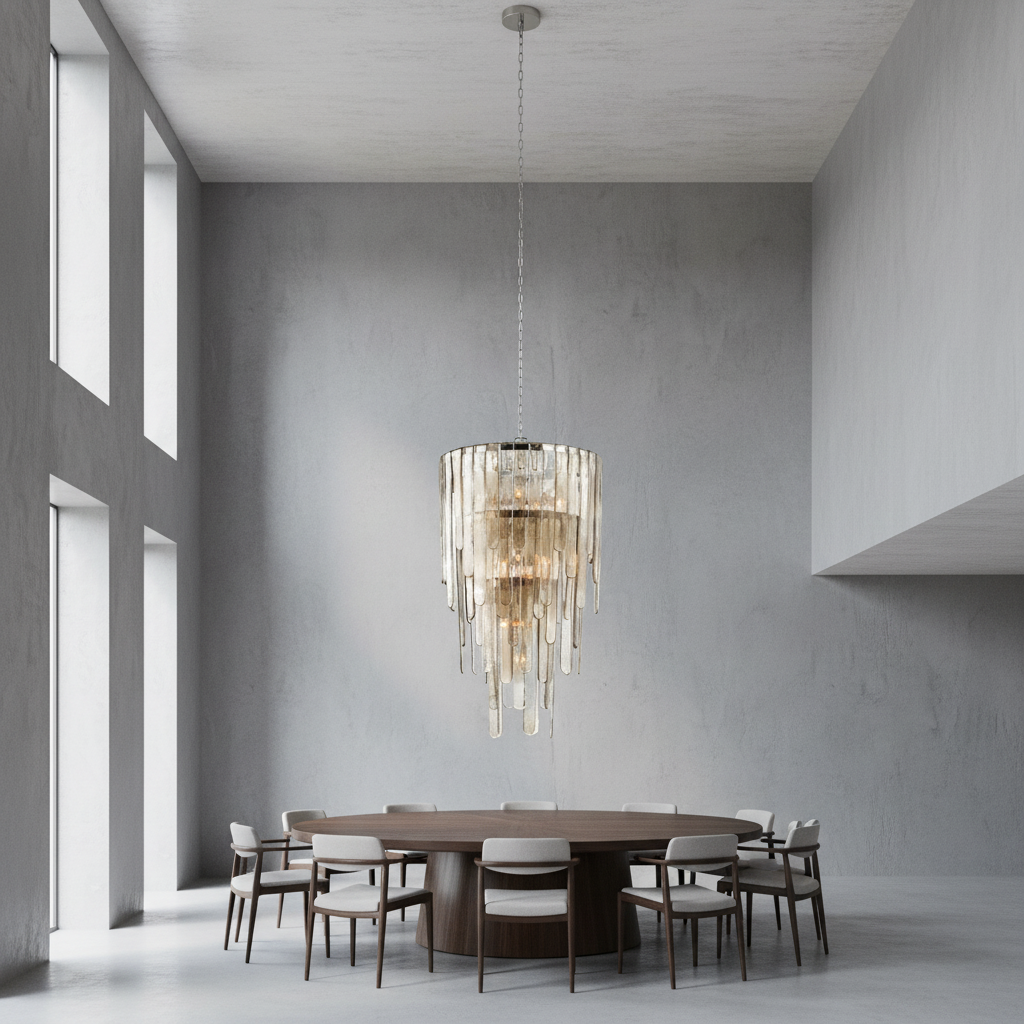 Riviko Veridian Cascade 16-Light Chandelier - Background Shot