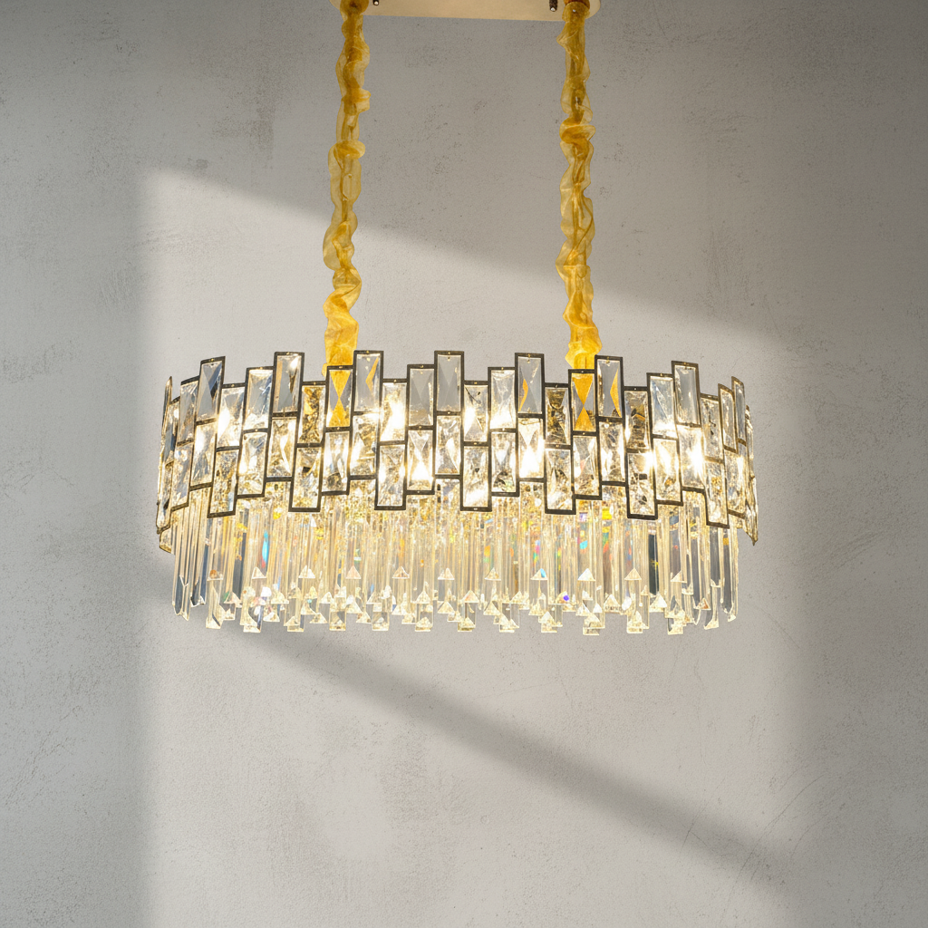 Riviko Radiant Horizon Linear Chandelier - Background Shot