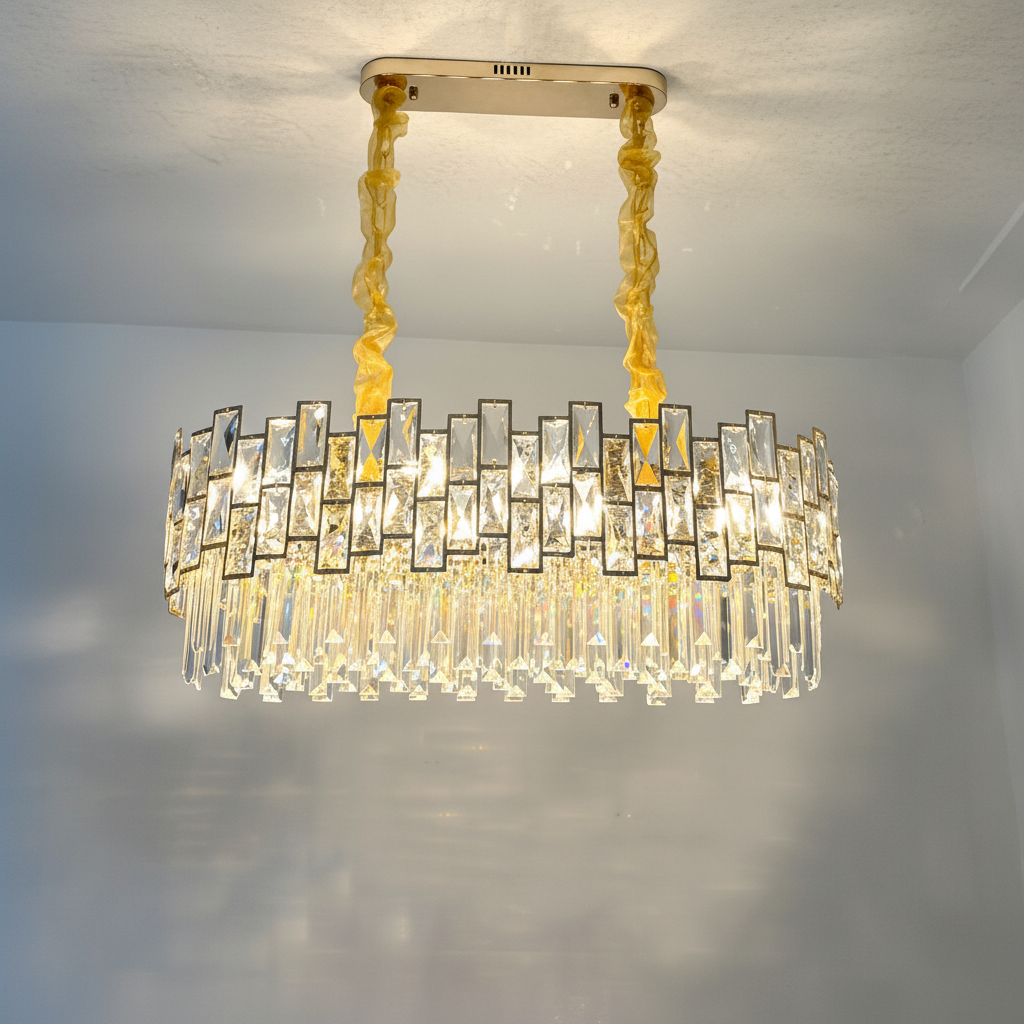 Riviko Radiant Horizon Linear Chandelier - Background Shot