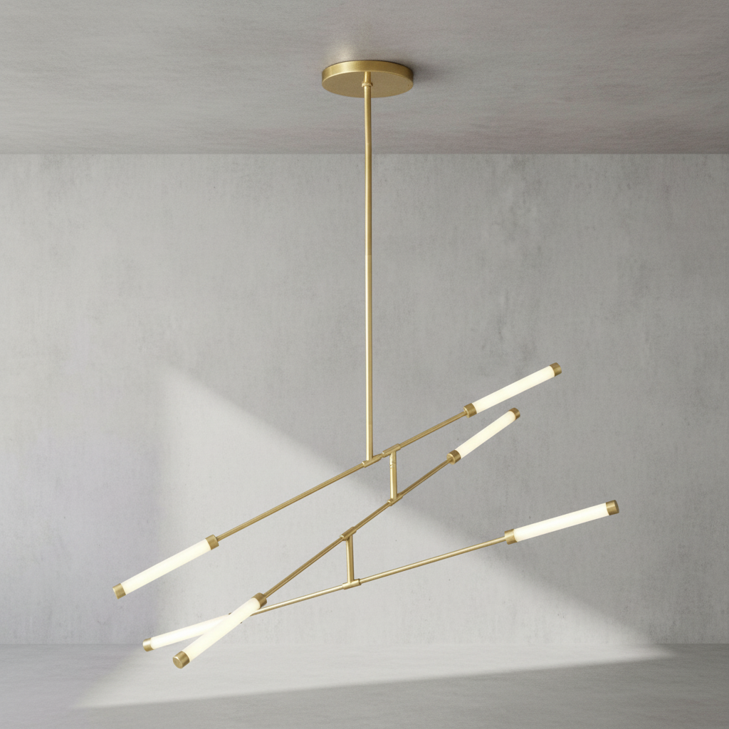 Riviko Radiant Horizon Integrated LED Linear Chandelier - Background Shot