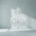 Riviko Heritage Bloom K9 Crystal Chandelier 36" - Background Shot