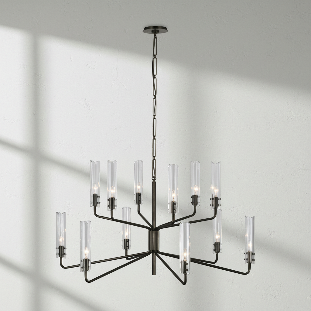 Riviko Stellar Radiance Two-Tier Chandelier - Background Shot