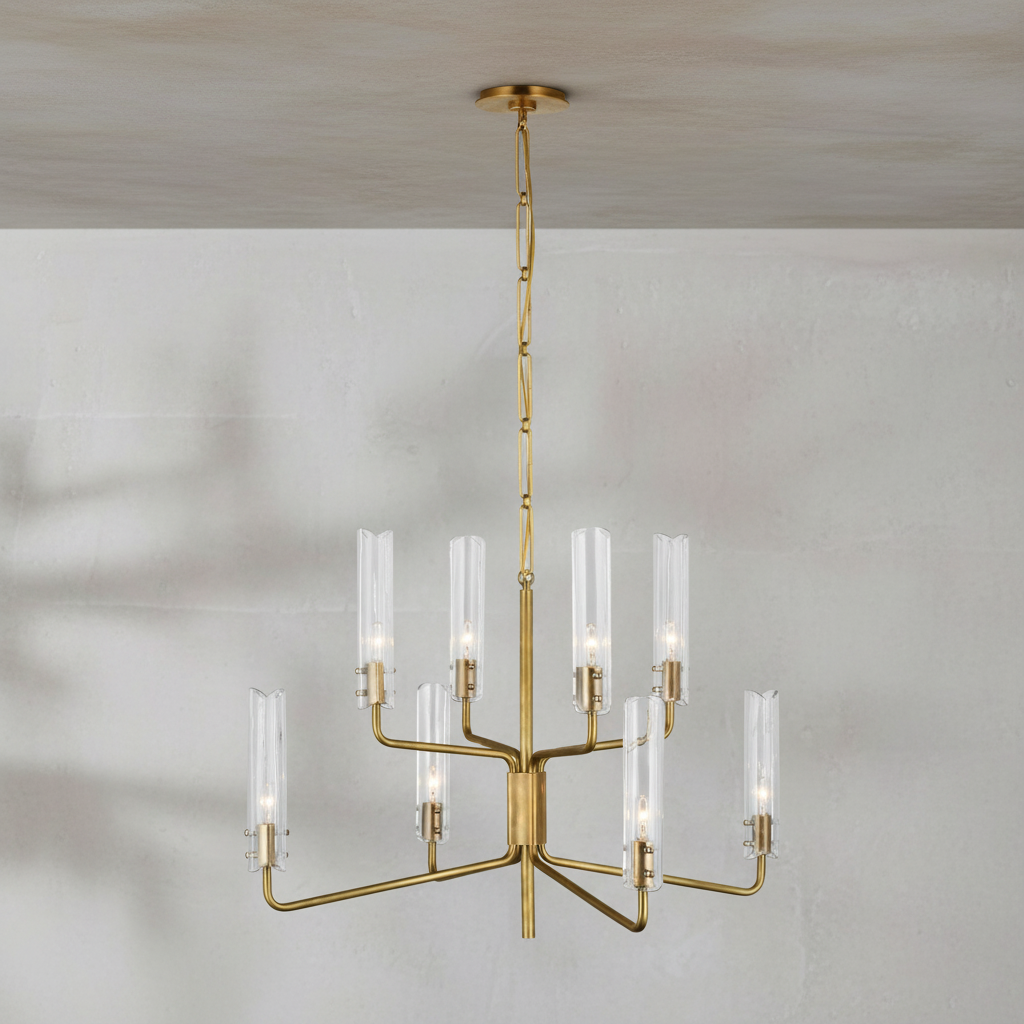 Riviko Stellar Radiance Two-Tier Chandelier - Background Shot