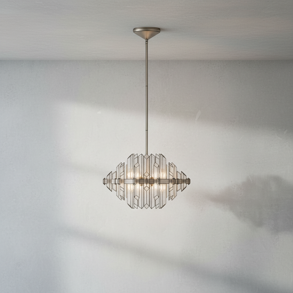 Riviko Prism Radiance 1-Light LED Chandelier - Background Shot