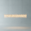 Riviko Radiant Linear Natural Crystal Chandelier - Background Shot